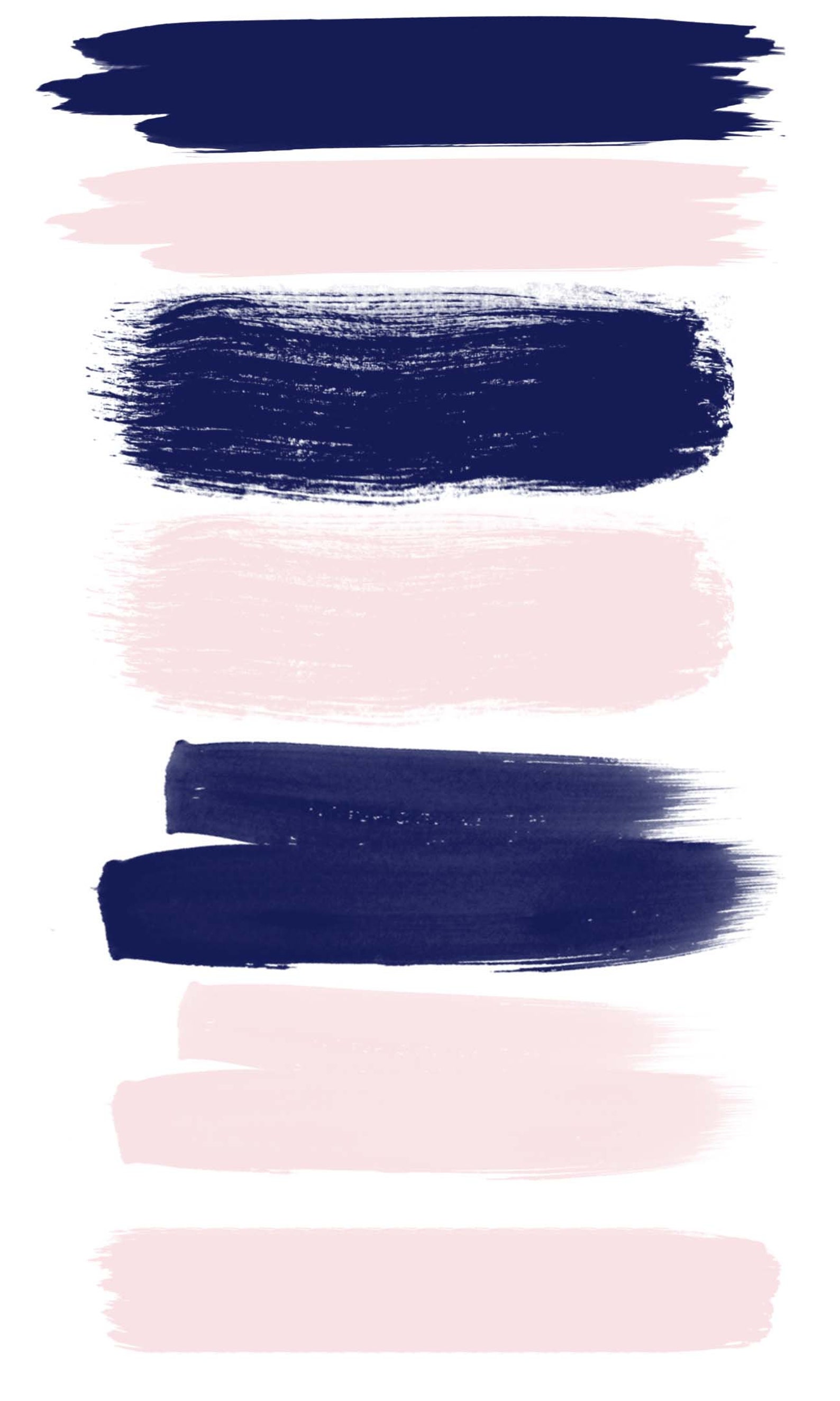 Navy and Blush Pink Watercolor Brush Strokes Glitter Foil - Etsy