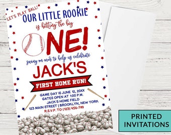 Baseball Birthday Invitation, Let's Play Ball, Editable Baseball Team Party, Boy Sports Birthday Invitation, Printed Invitation #73