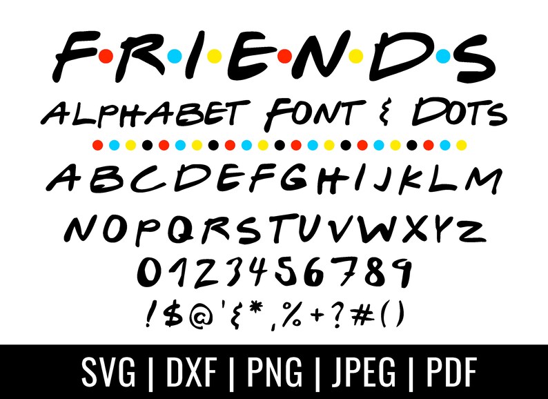 Free Free 169 Friends Alphabet Svg SVG PNG EPS DXF File