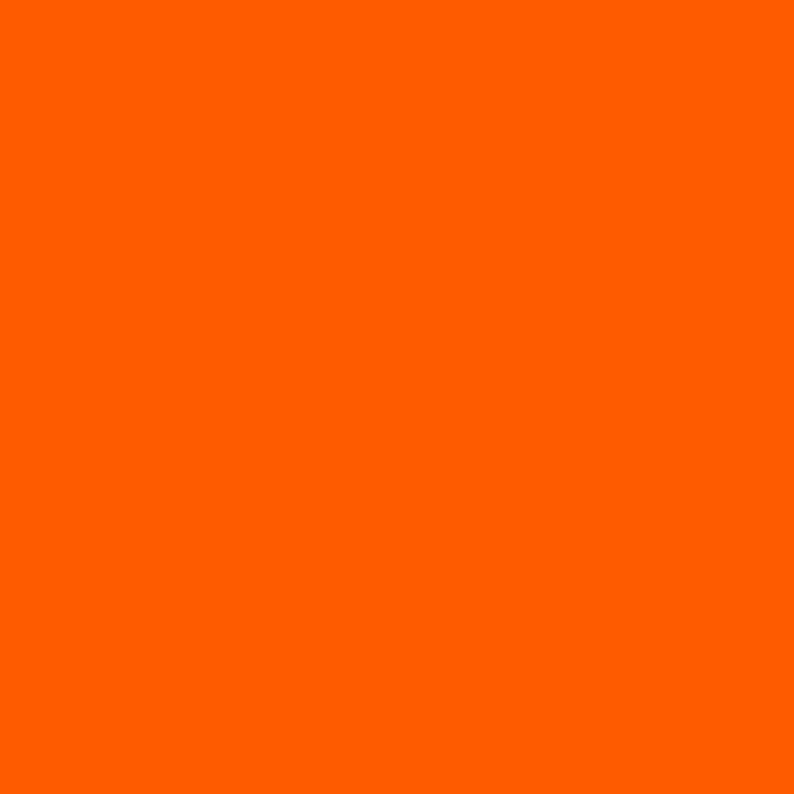 May include: Solid orange background.