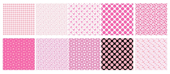 FREE ViNTaGE DiGiTaL STaMPS**: Free Digital Scrapbook Paper - Pink & Green  Polka Dots