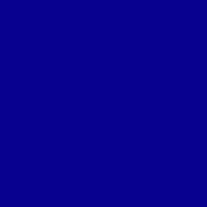 May include: Solid blue background.