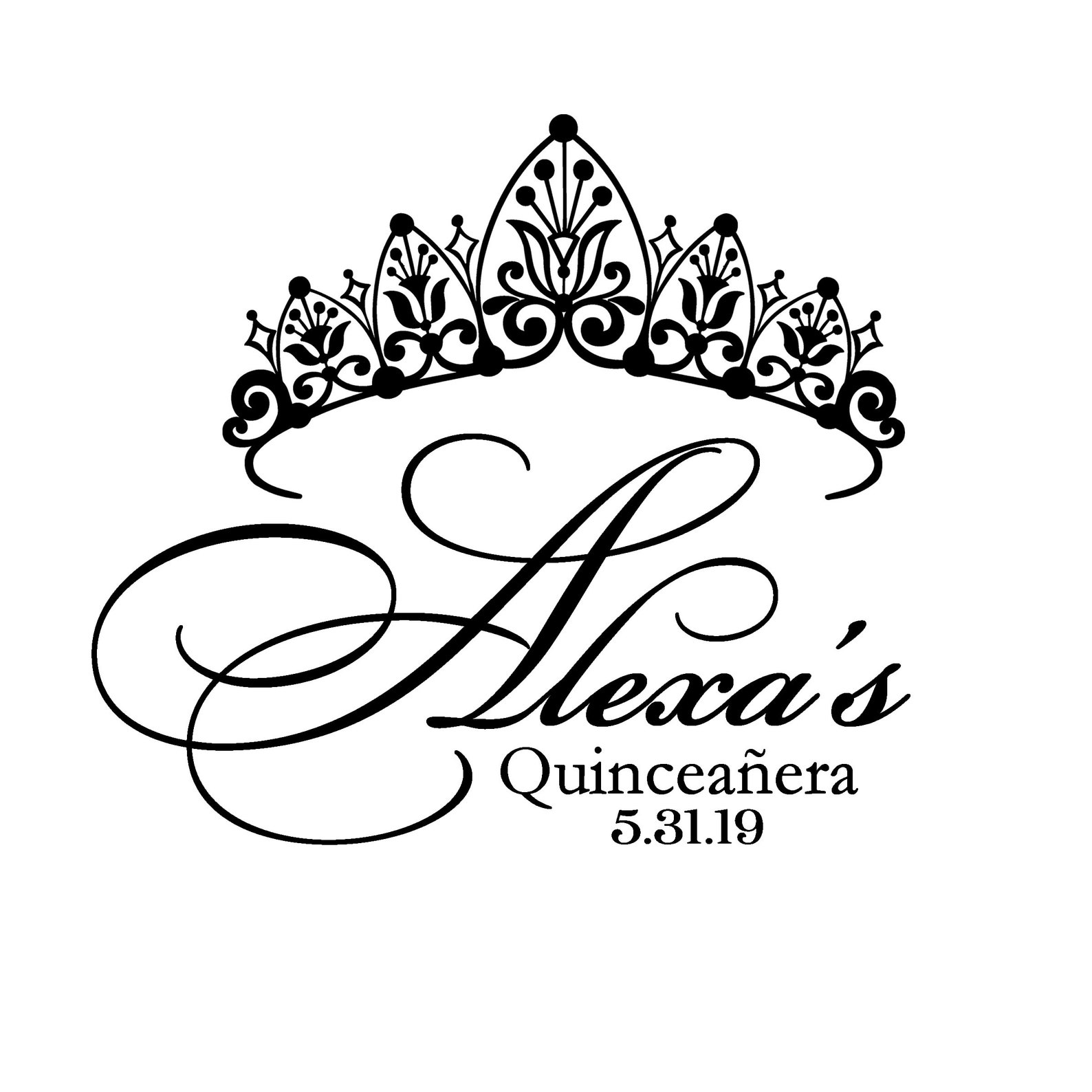 Custom Quinceanera Party Logo 8 Invitations Sweet Sixteen Etsy