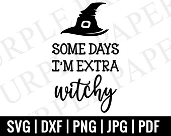Halloween Witch SVG, Instant Download, Cut Files for Cricut Silhouette, Halloween Design SVG, SVG Dxf, Png, Iron On Vinyl Transfer,