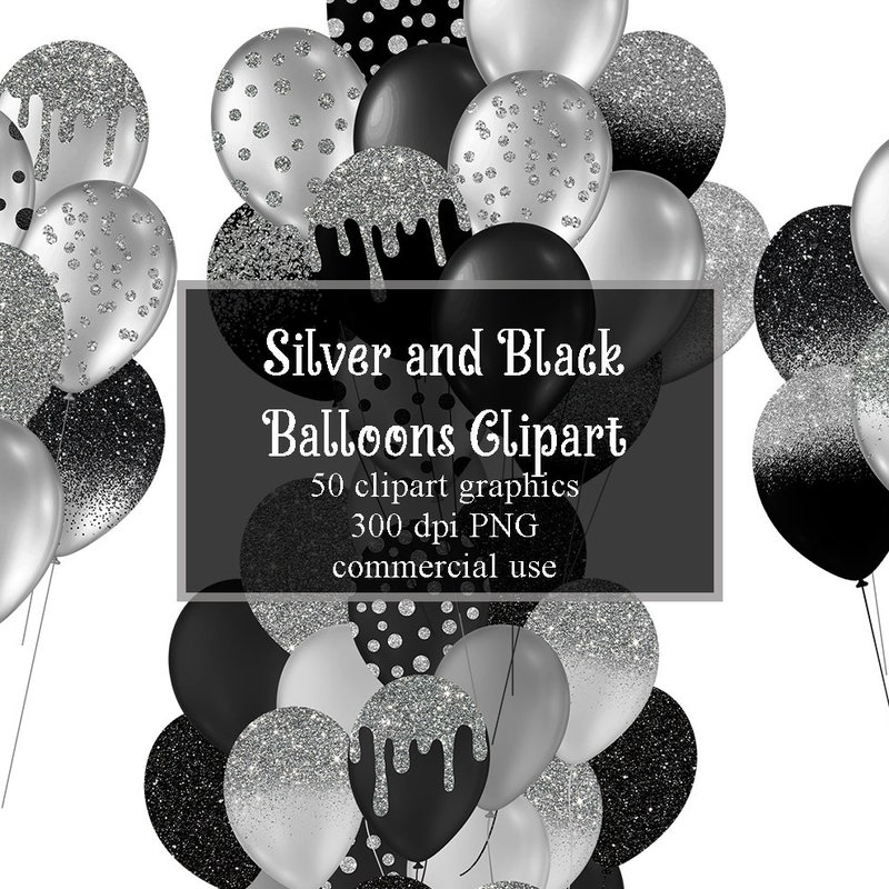 Silver Balloons - Etsy