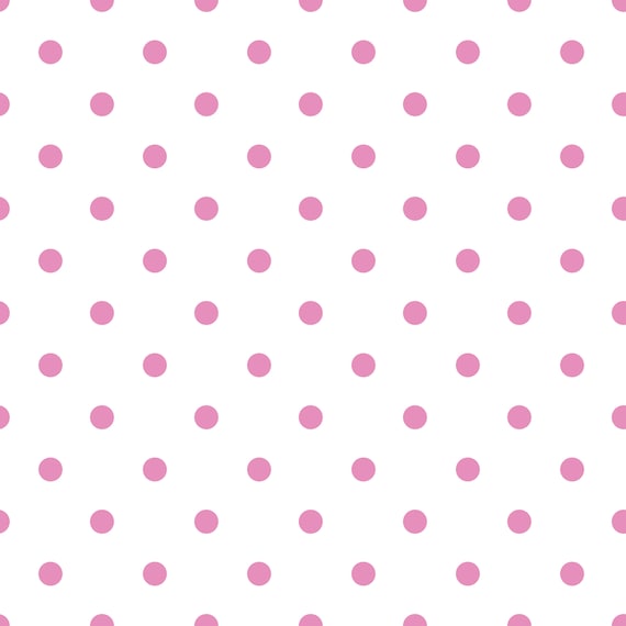 Polka Dot Pink Digital Paper, Cute Baby Girl Dotted Patterns