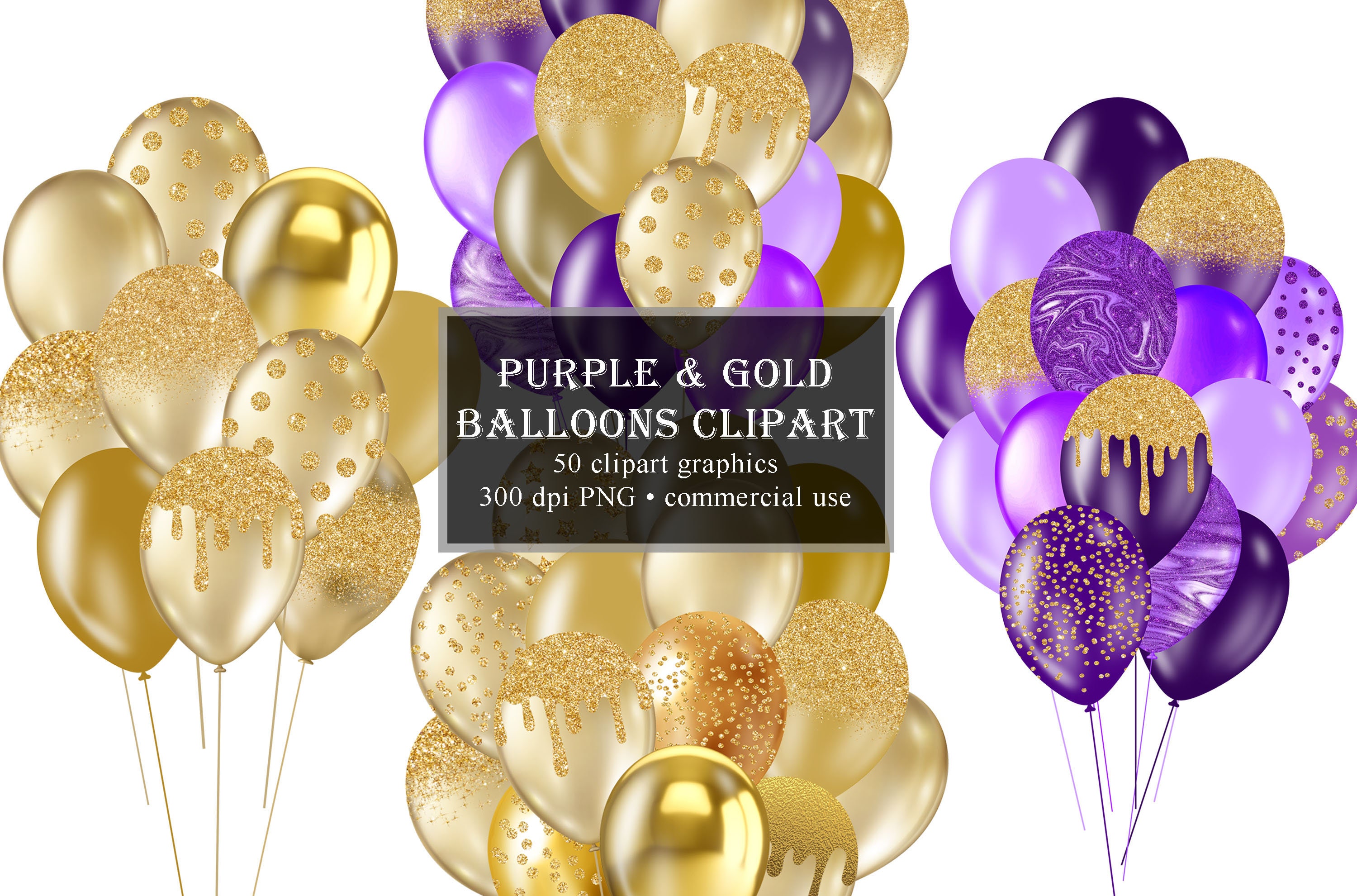 Purple And Gold Balloons Clipart Glitter Balloon PNG Digital Etsy Purple And Gold Balloons Clipart Glitter Balloon PNG Digital Etsy