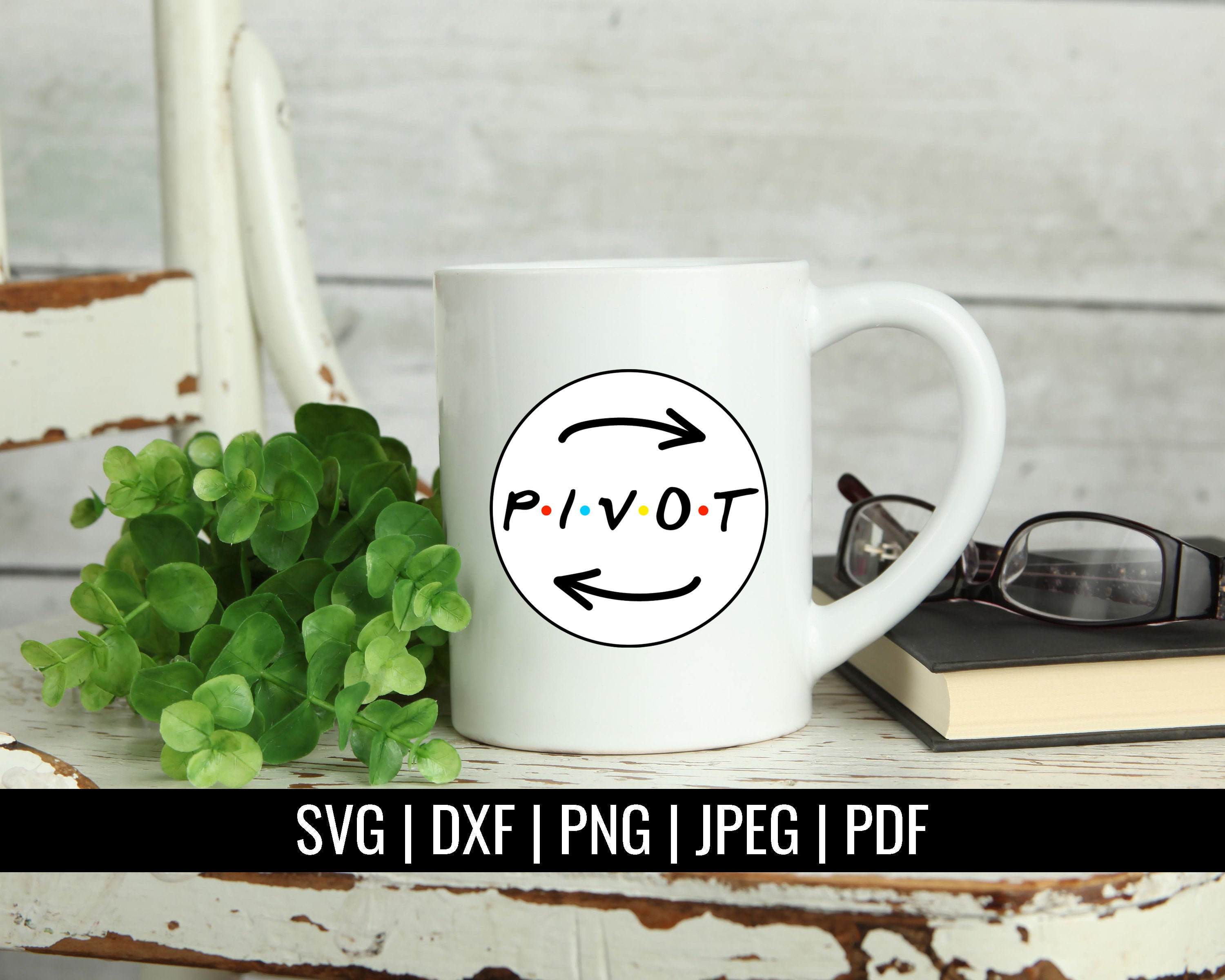 Friends SVG Logo Friends Pivot Letters Clip Art Cut File ...