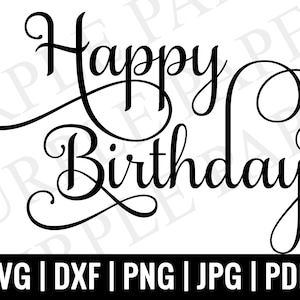 Happy Birthday SVG, SVG, Birthday Girl svg, Birthday svg, boy birthday SVG, Birthday squad svg, 16th, Cut File Cricut, Silhouette