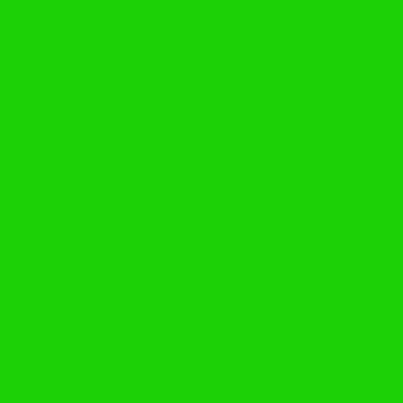 May include: Solid green background.