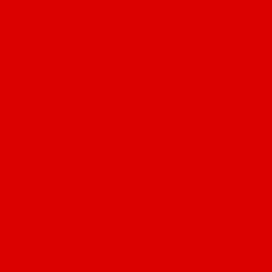 May include: Solid red background.