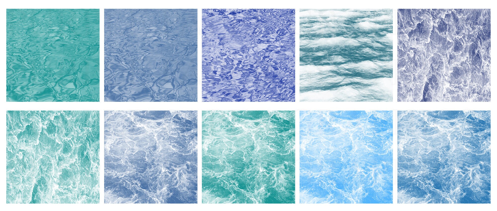Ocean Sea Water Digital Papers Pool Water Background - Etsy