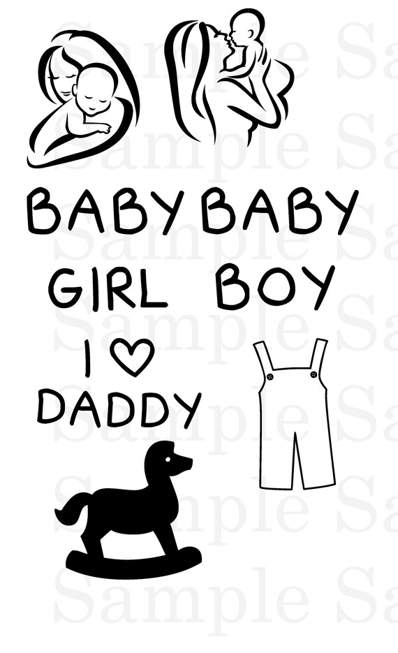 Baby Black And White Silhouette Clipart Baby Shower Etsy Baby Black And White Silhouette Clipart Baby Shower Etsy