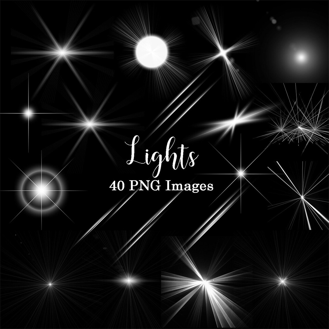 Lights 4 Clipart Fairy Lights Clip Art Party Lights - Etsy