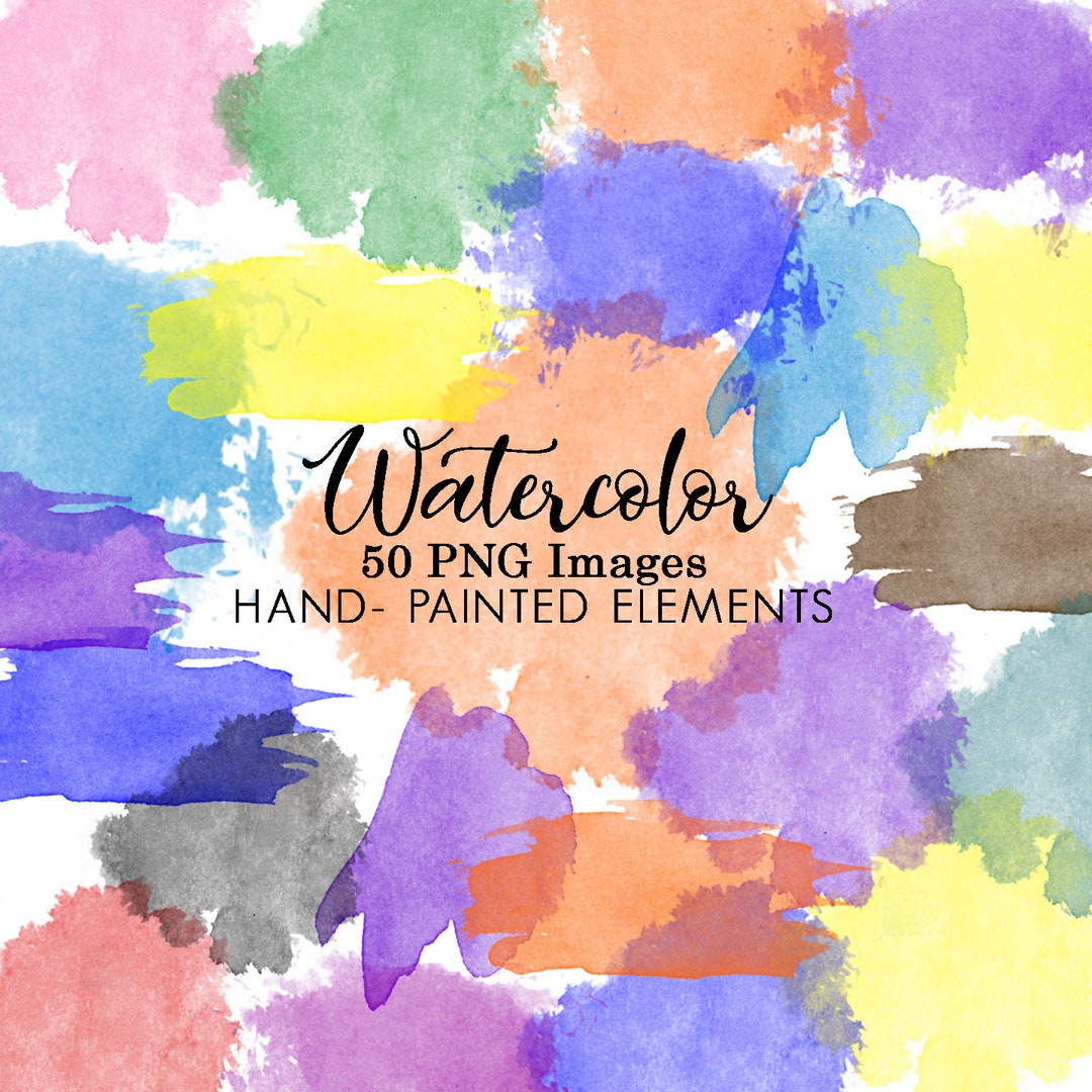 Watercolor Clipart, Watercolor Clip Art, Watercolors Textures