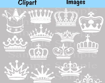 Crown Clipart Clip Art, Crown Silhouette Clipart Clip Art black crowns, color crowns, royal clipart princess crowns