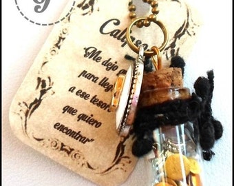 Amulet pendant pirate, skull, treasure