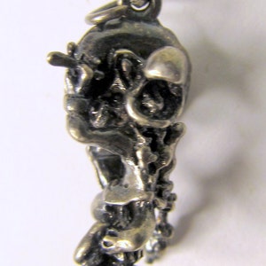 Disney JOSE CARIOCA Parrot Sterling Silver 1940&#39;s solid cast figural charm mint