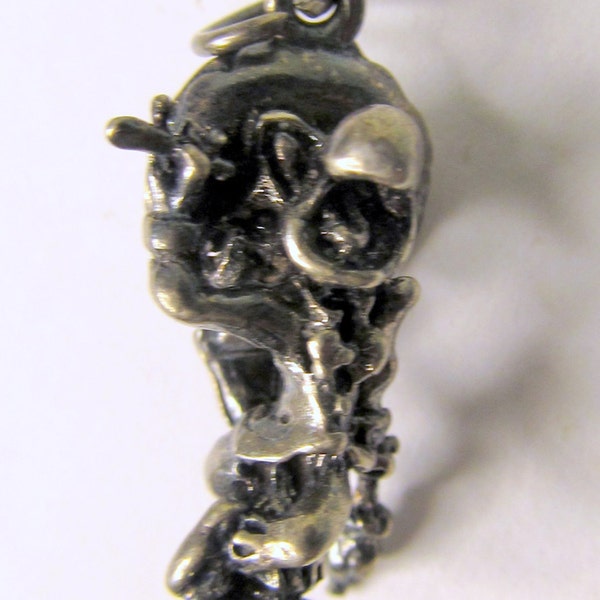 Disney JOSE CARIOCA Parrot Sterling Silver 1940's solid cast figural charm mint