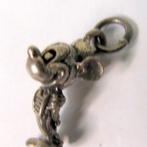 Disney MICKEY MOUSE&#39;S NEPHEW Sterling Silver 1940&#39;s solid cast figural charm mint
