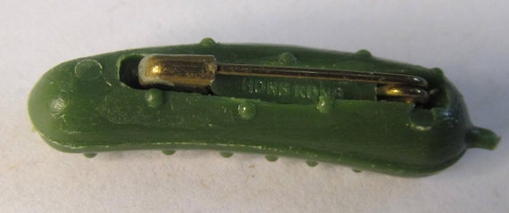 Figural HEINZ PICKLE Pin 1962 Seattle & 1964 New York Worlds Fair