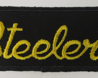 1970's mint Pittsburgh STEELERS shirt jacket embroidered 5.25" patch NFL Football