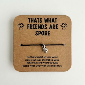 Mushroom Wish Bracelet | Friendship Gift