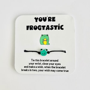 Frog Wish Bracelet | Cute Frog Friendship Gift