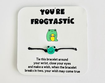 Frog Wish Bracelet | Cute Frog Friendship Gift