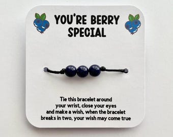 Blueberry Wish Bracelet | Cute Friendship Gift