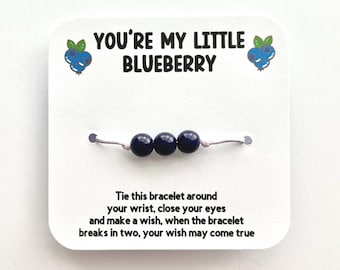 Blueberry Friendship Bracelet | Cute Blueberry Gift