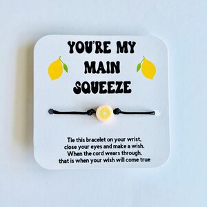 Lemon Wish Bracelet | Main Squeeze Gift | Friendship Bracelet