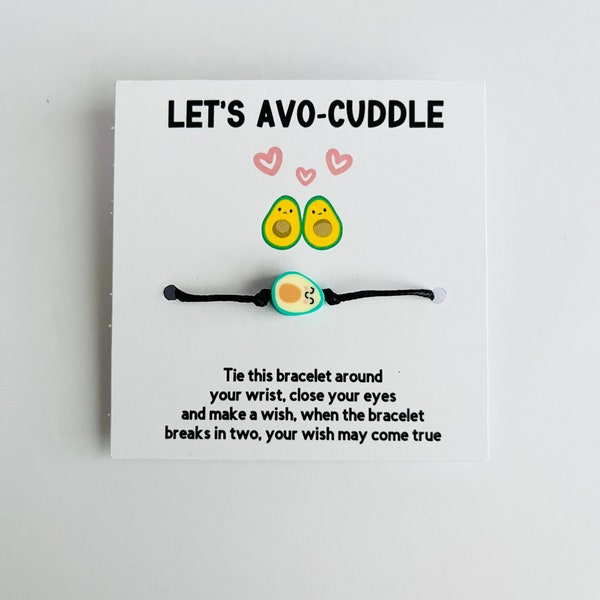 Avocado wish bracelet, Avocado, Avocado bracelet, Avocado lover, Avocado theme gifts, Friendship bracelet, Cord bracelet, String bracelet.