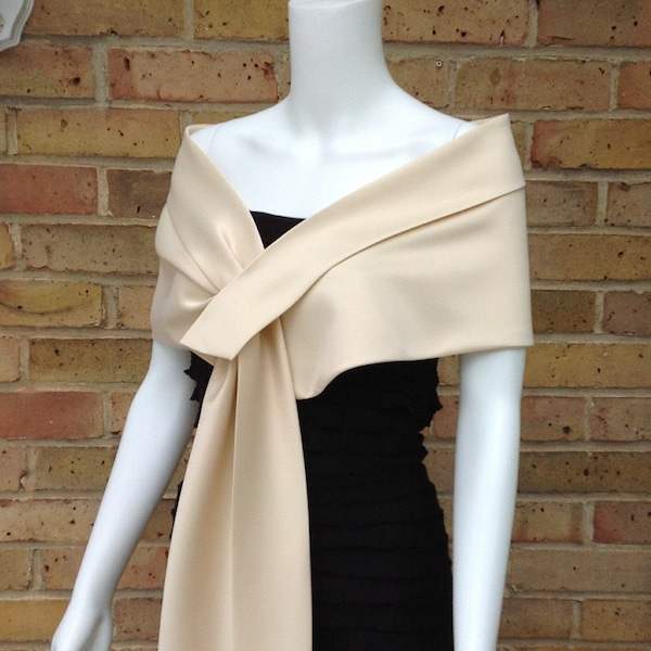 style satin shawl