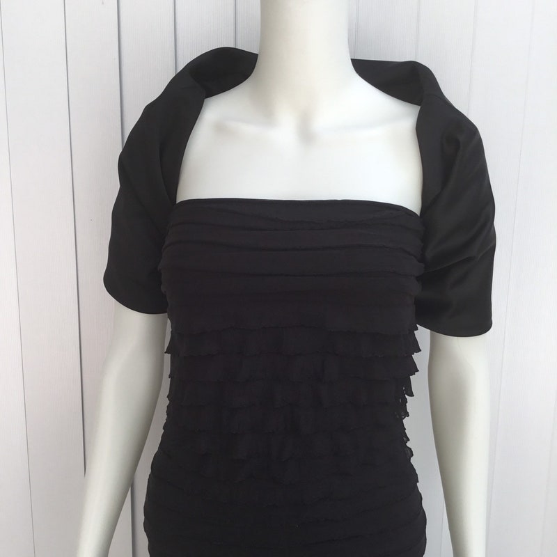 Black Ruffle Bolero Cover Up