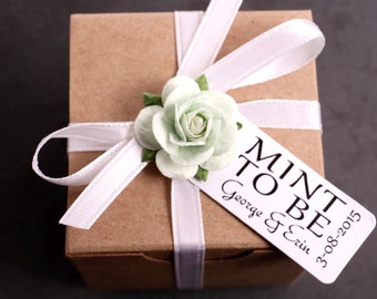 Favor boxes, 2 inch square, set of 100, wedding favor boxes, favor packaging, personalized tags