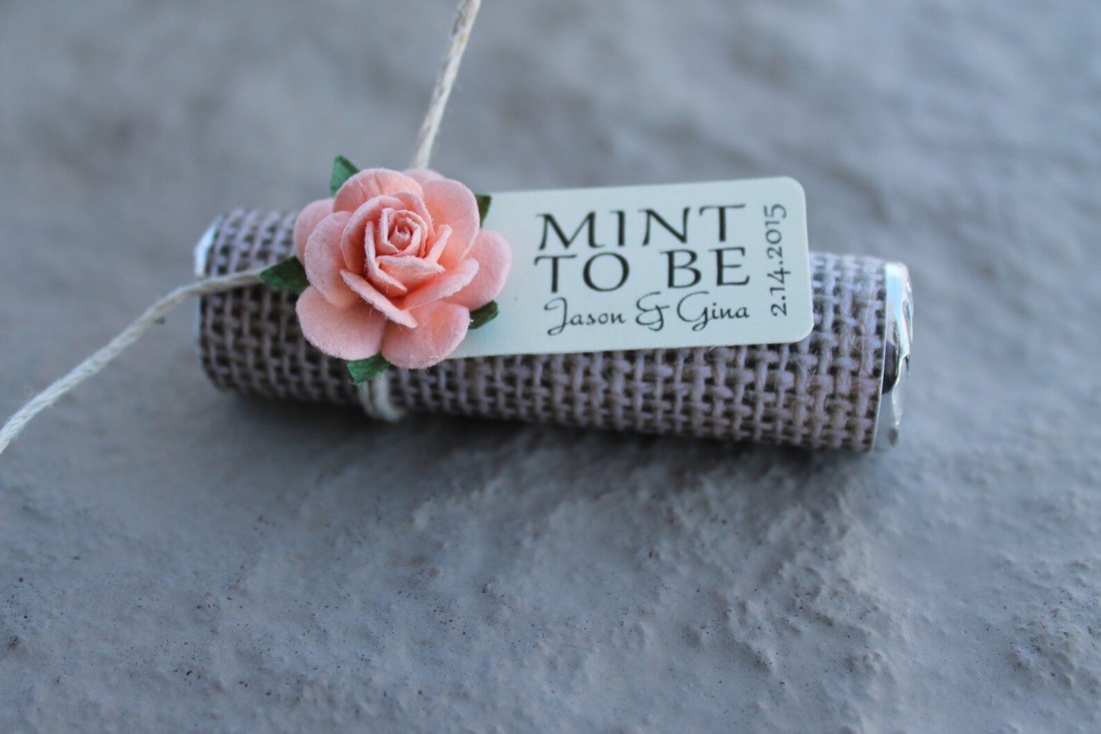 Mint Wedding Favors With Personalized "mint to Be" Tag - Set of 24 ...