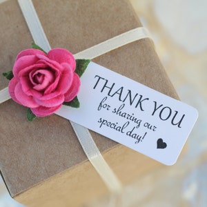 Thank you favor tag, favor tags, wedding favor tags, bridal shower favor, wedding gift tags image 2