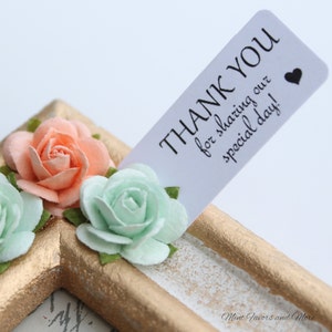 Thank you favor tag, favor tags, wedding favor tags, bridal shower favor, wedding gift tags image 3