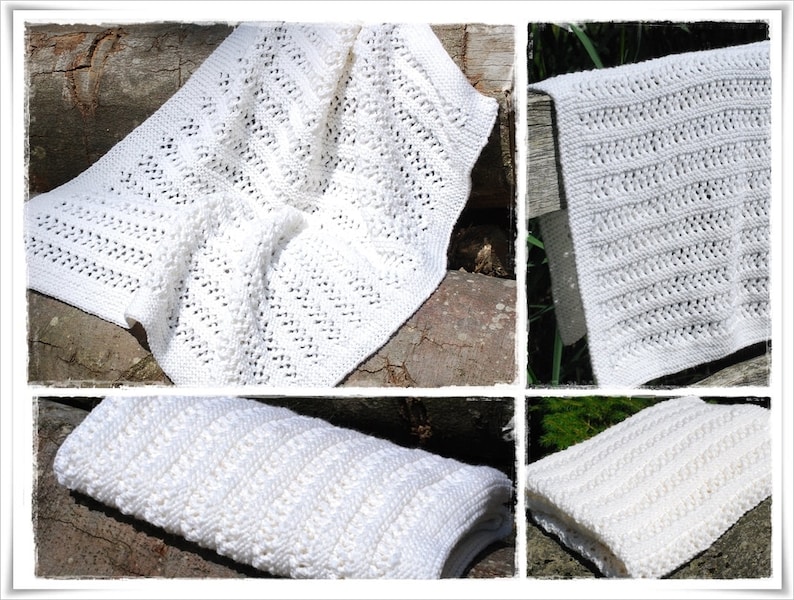 Knitting Pattern Baby Blanket BLANCA Etsy