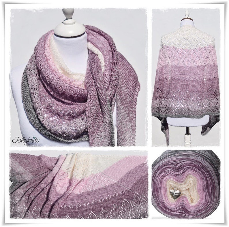 Gradient Yarn Merino Sugar Plum 500m