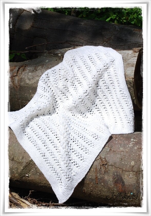 Knitting Pattern Baby Blanket BLANCA Etsy