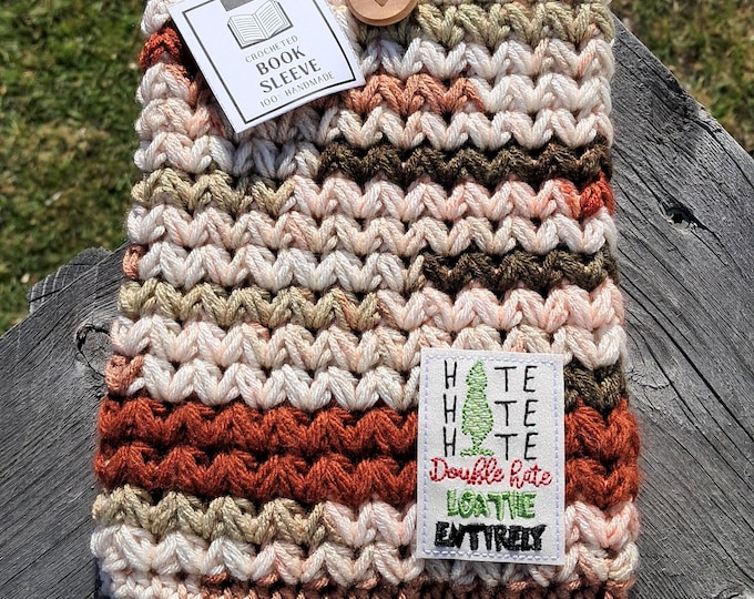 Crochet Book Sleeve : Grinch