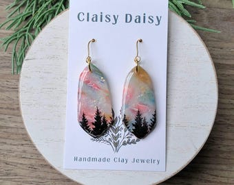 Scrappy Tree Earrings: Dagger Shape