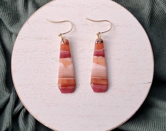Watercolor Landscape Earrings