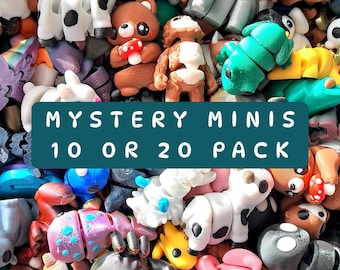 Mystery Pack : 3D Printed Animals ( 10 or 20 pack)