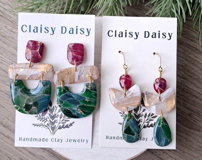 Christmas Marble Dangle