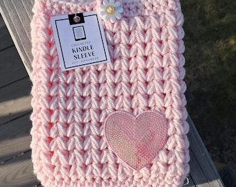 Pink Heart Kindle Sleeve