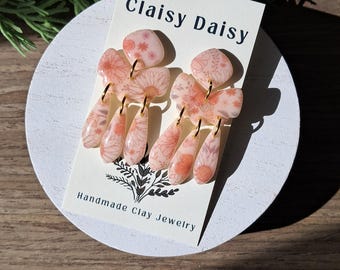 Peachy Floral Dangle