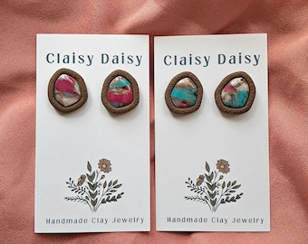 Stud : Cotton Candy Turquoise